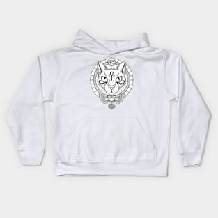 Bastet. Egyptian cat goddess Kids Hoodie